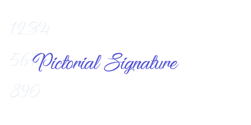 Pictorial Signature-font-download