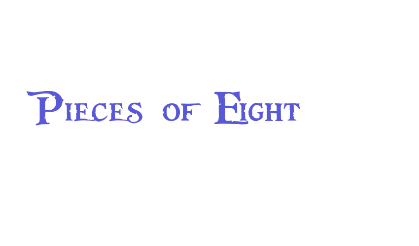 Pieces of Eight Font Download