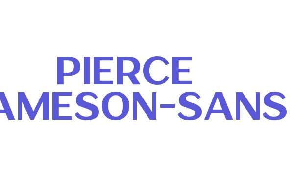 Pierce Jameson-Sans Font