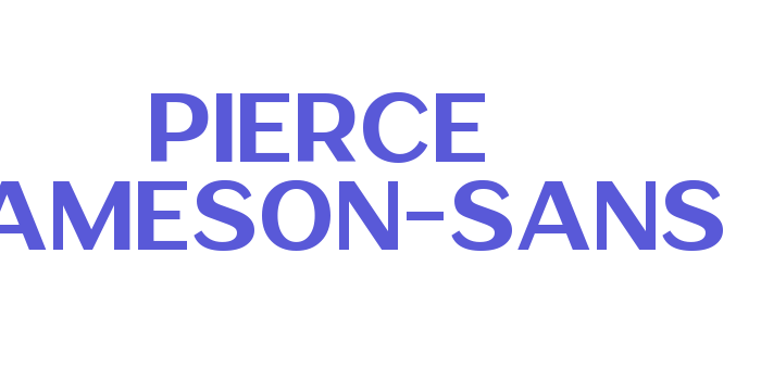 Pierce Jameson-Sans Font Download