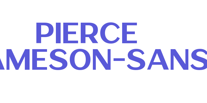 Pierce Jameson-Sans Font