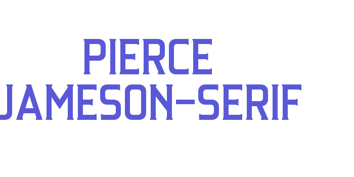 Pierce Jameson-Serif Font