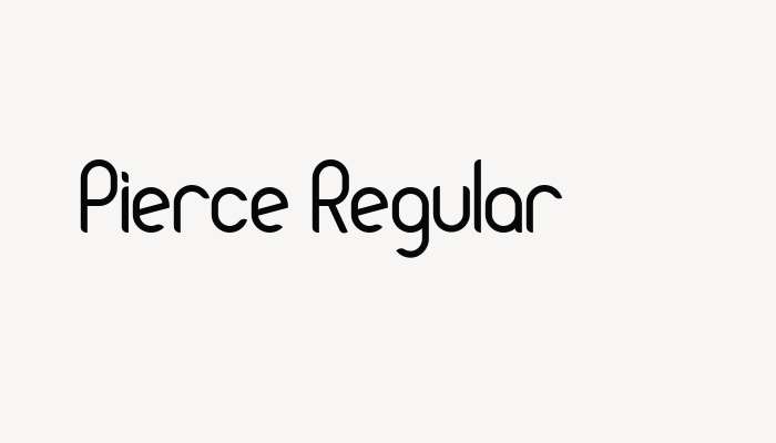 Pierce Regular font download