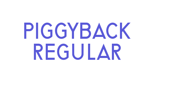 Piggyback Regular Font Download