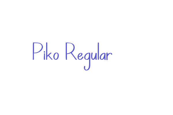 Piko Regular Font