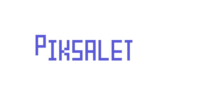 Piksalet Font Download