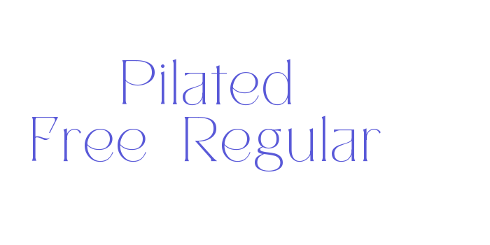 Pilated Free-Regular Font Download