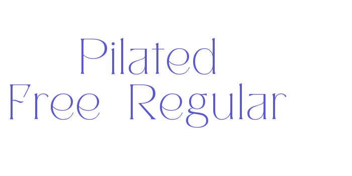 Pilated Free-Regular Font