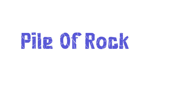 Pile Of Rock Font Download