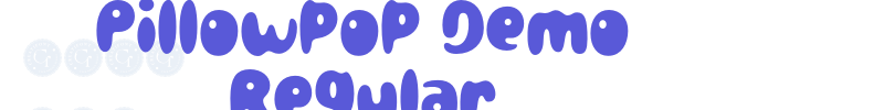 Pillowpop Demo Regular font