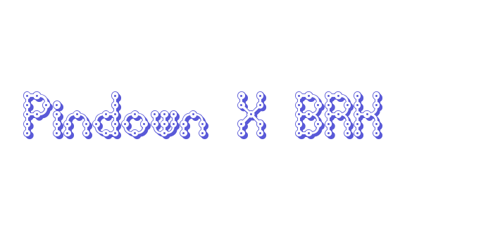 Pindown X BRK Font Download