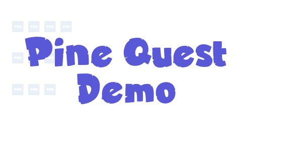 Pine Quest Demo font free