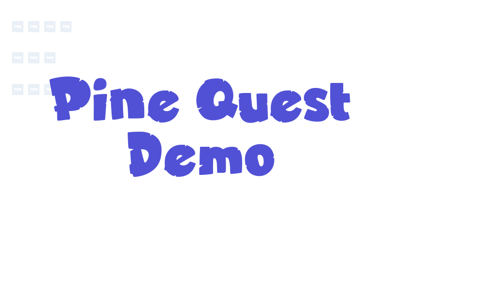 Pine Quest Demo-font-download