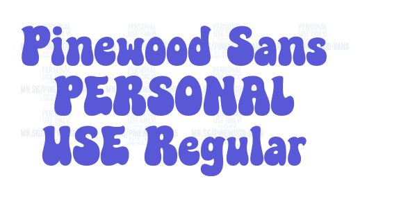 Pinewood Sans PERSONAL USE Regular font free