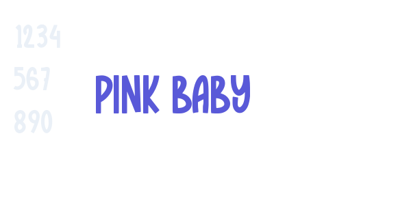 Pink Baby font