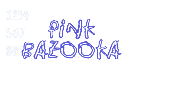 Pink Bazooka font free