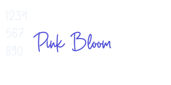 Pink Bloom font