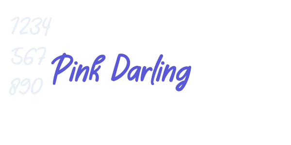 Pink Darling font free