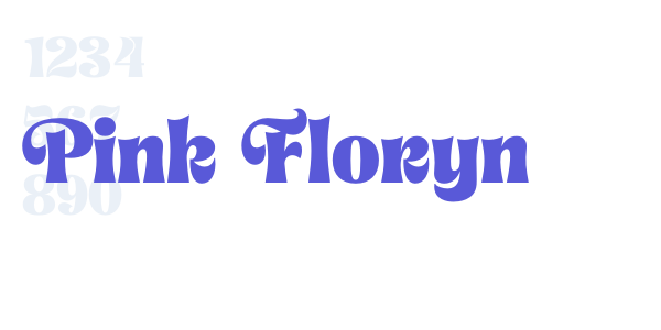 Pink Floryn font free