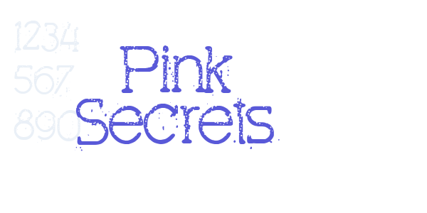 Pink Secrets font free