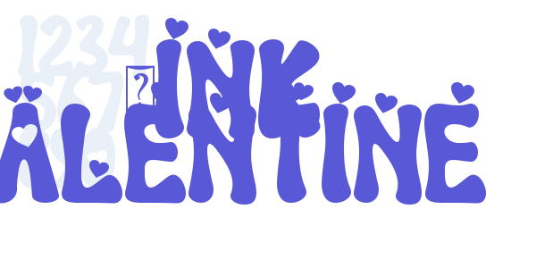 Pink Valentine font free