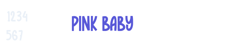 Pink Baby-related font