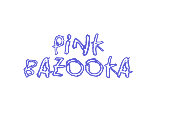 Pink Bazooka Font