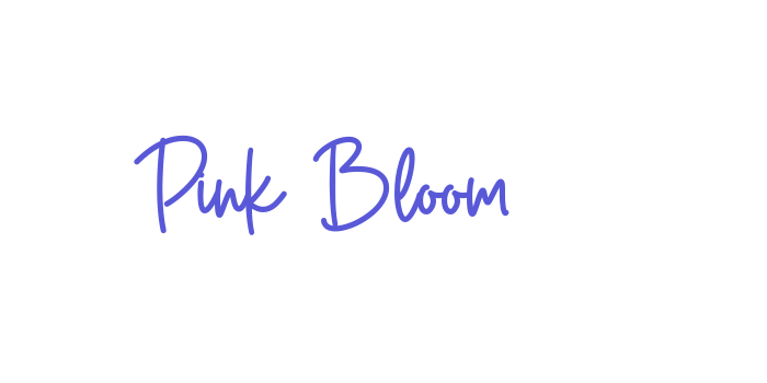 Pink Bloom Font