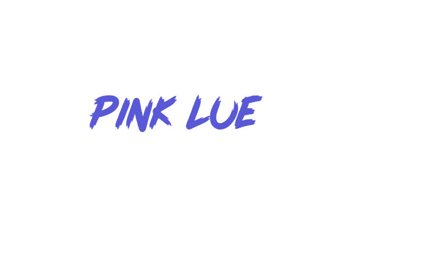 Pink Blue Font