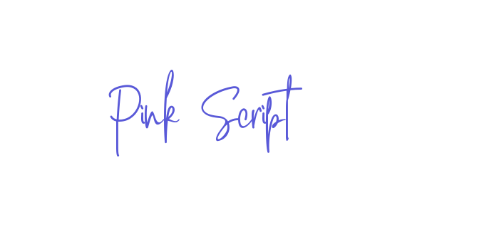 Pink Script Font Download