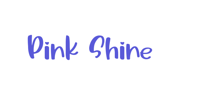 Pink Shine Font