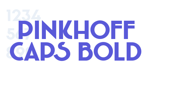 Pinkhoff Caps Bold font