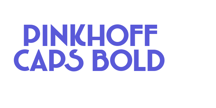 Pinkhoff Caps Bold Font Download