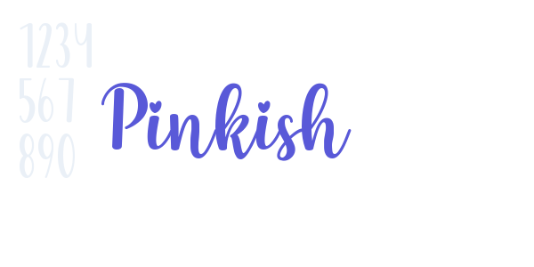 Pinkish font free