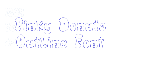 Pinky Donuts Outline Font font free