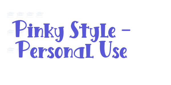 Pinky Style – Personal Use font