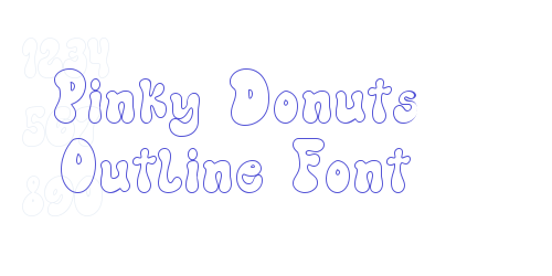 Pinky Donuts Outline Font-font-download