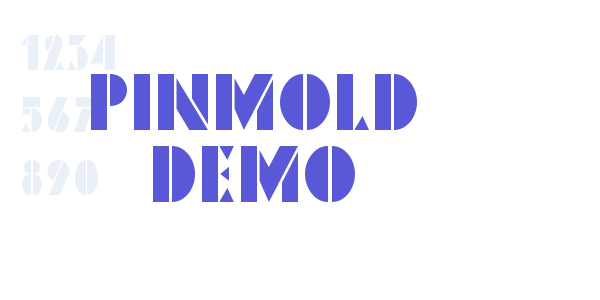 Pinmold DEMO font free