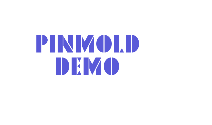 Pinmold DEMO Font Download