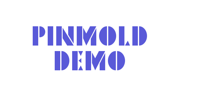 Pinmold DEMO Font Download