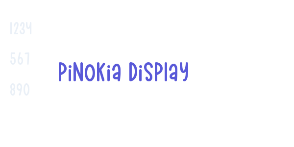 Pinokia Display font free