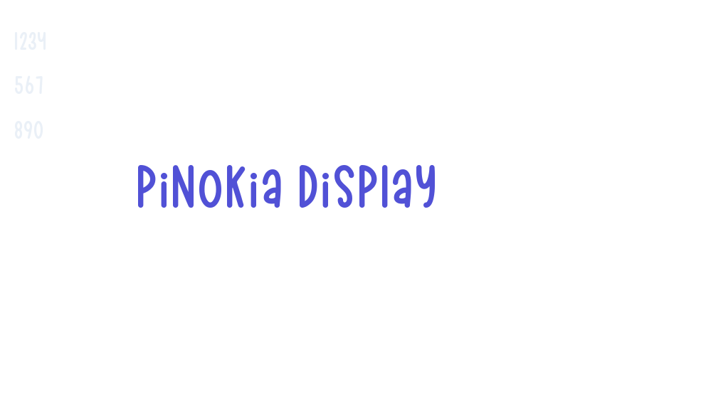 Pinokia Display-font-download