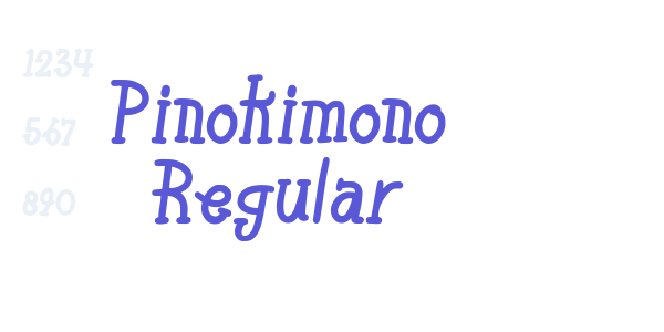 Pinokimono Regular font free