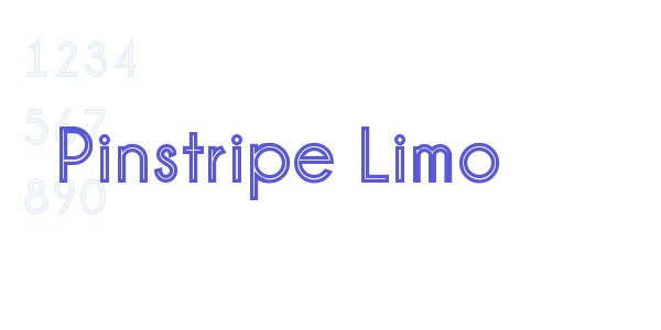 Pinstripe Limo font free