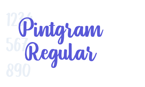 Pintgram Regular Font