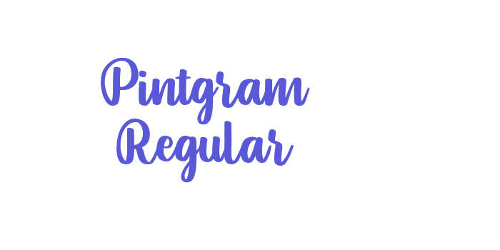 Pintgram Regular Font Download