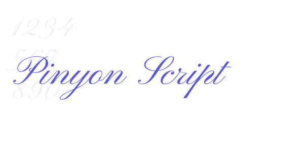 Pinyon Script font free