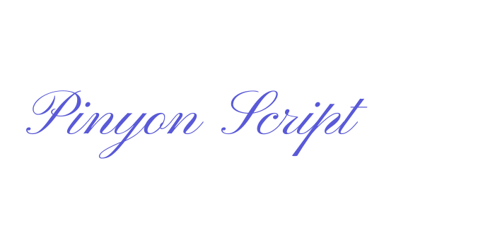 Pinyon Script Font Download