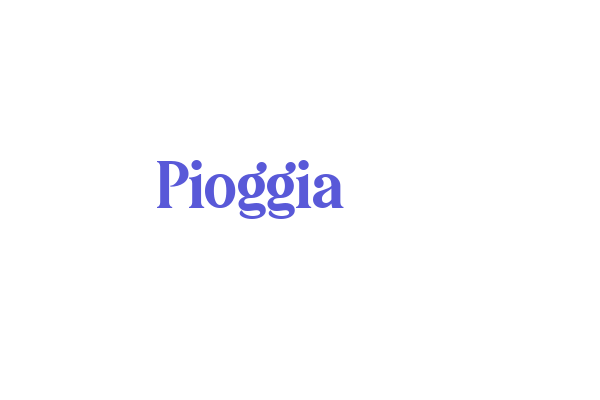 Pioggia Font