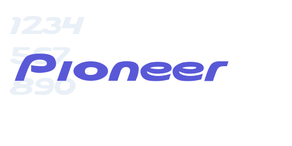 Pioneer font free